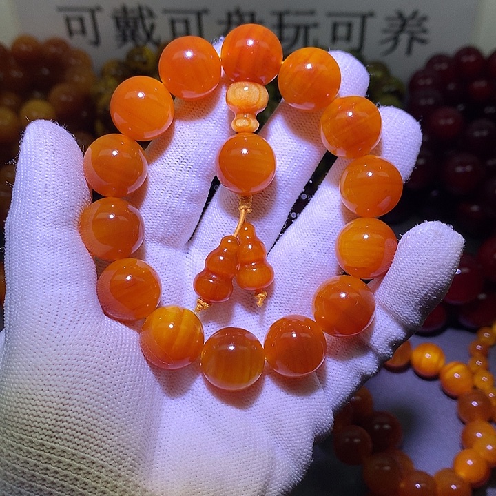 手串/手链松木（琥珀木）1.6 包浆高货