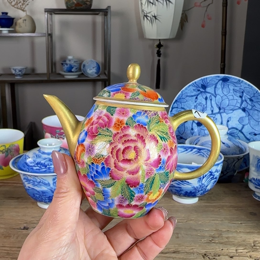 杯景德镇陶瓷柴烧多人