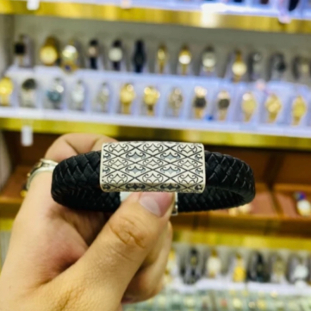 925银手链 拜合体亚尔银手镯男女同款手链（锁扣是太钢）