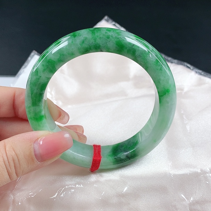 未镶嵌手镯翡翠绿***情翡翠521