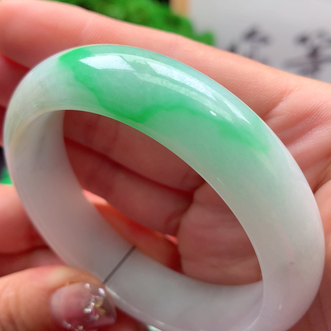 未镶嵌手镯翡翠缅甸59圈口