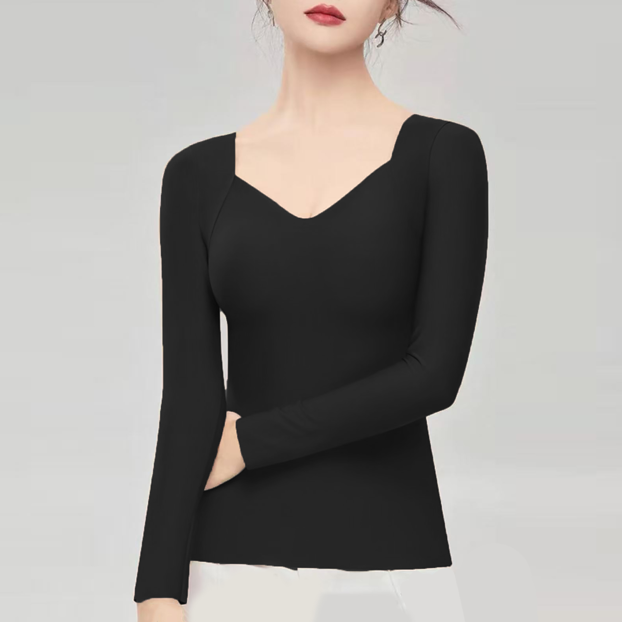 新品上新！女士长袖一体杯玻尿酸美肤衣H460