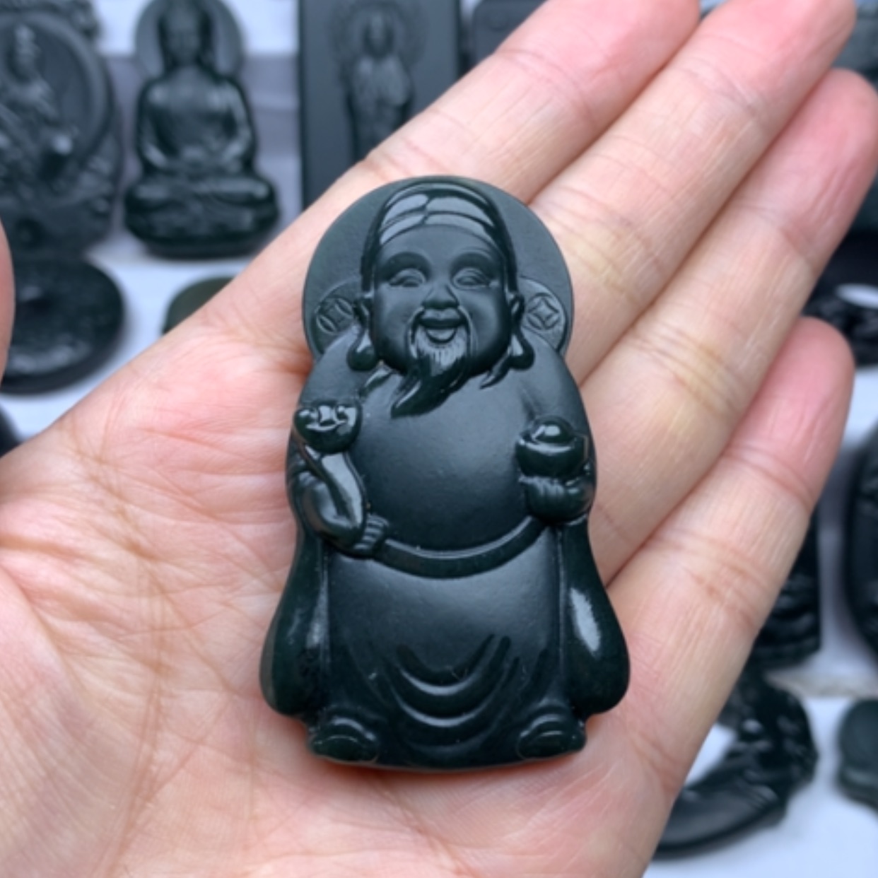 【闪购商品】和田玉颈饰未镶嵌魏*姐双面雕刻