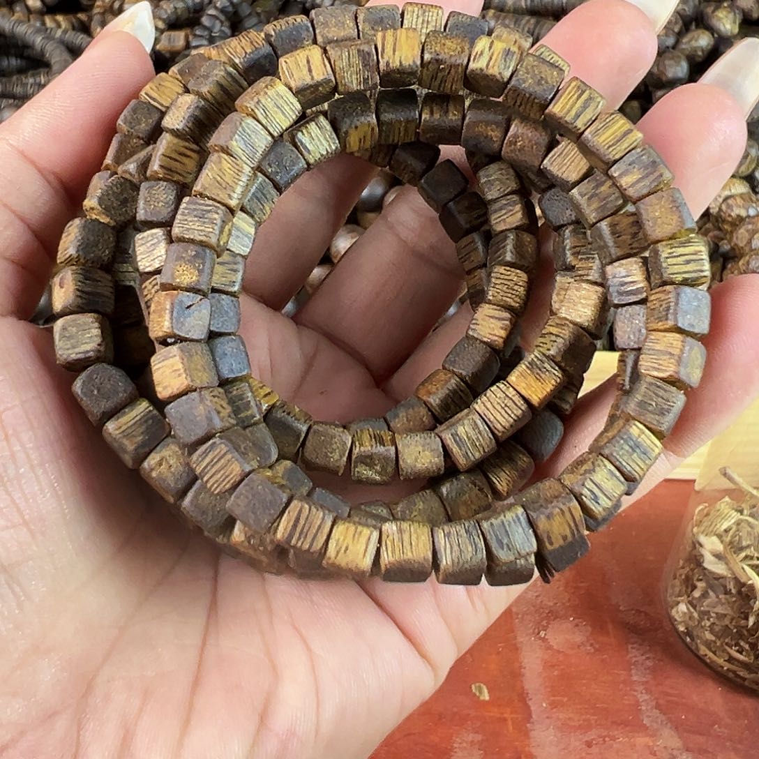 沉香碎屑沉香卡5方糖单圈3g新人见面礼