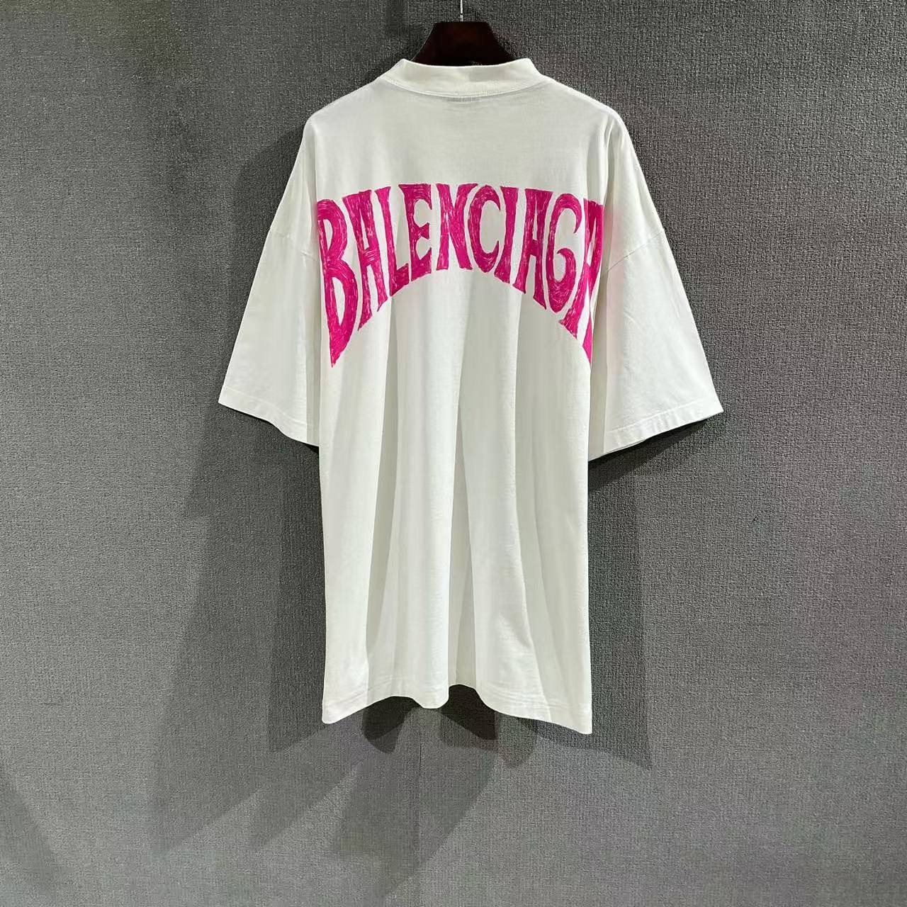 99新 Balenciaga/巴黎世家 （pm）涂鸦字母印花短袖 1码/3421