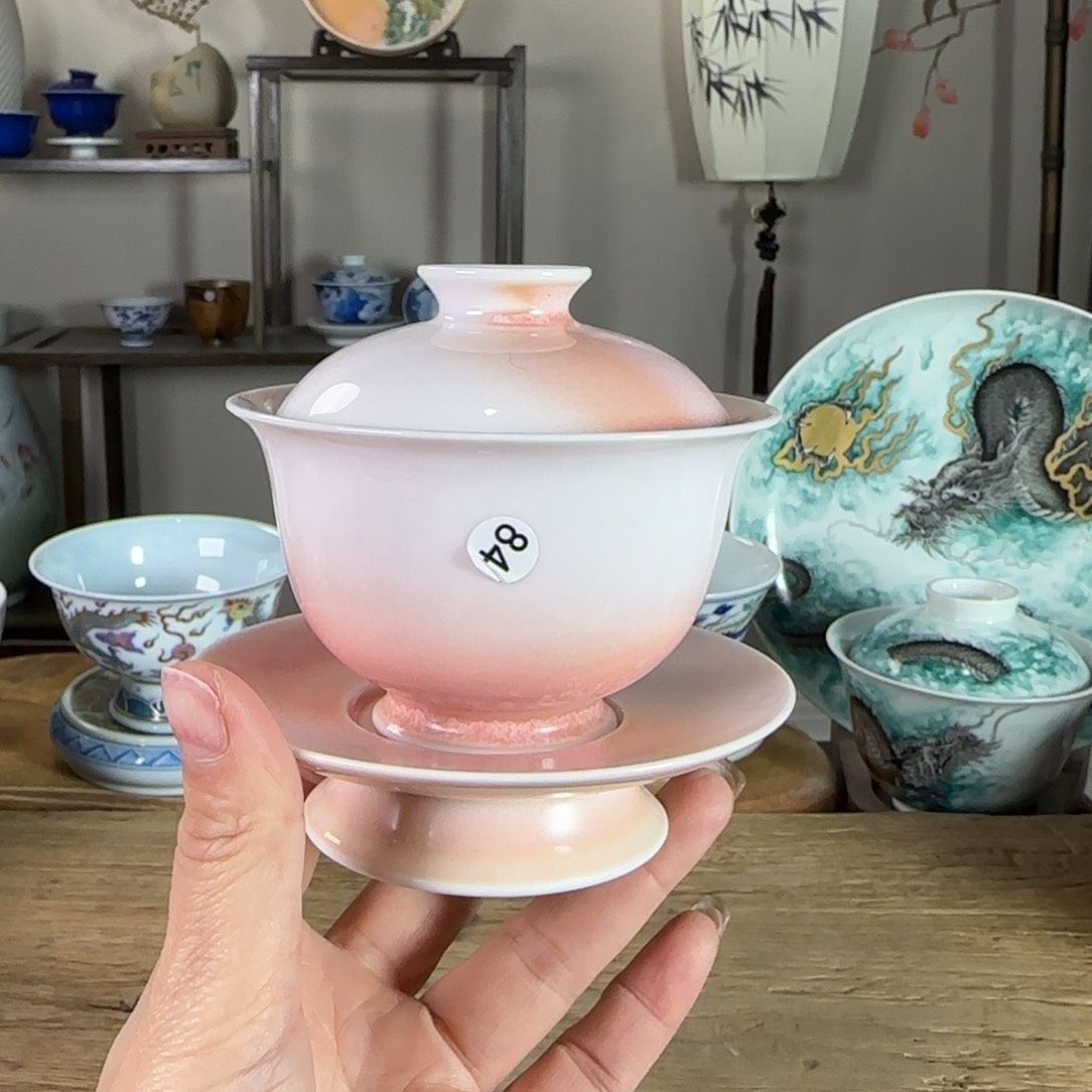 杯景德镇陶瓷柴烧多人