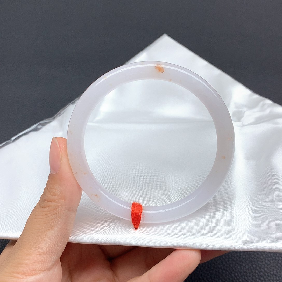 删***去翡翠手镯未镶嵌54有裂