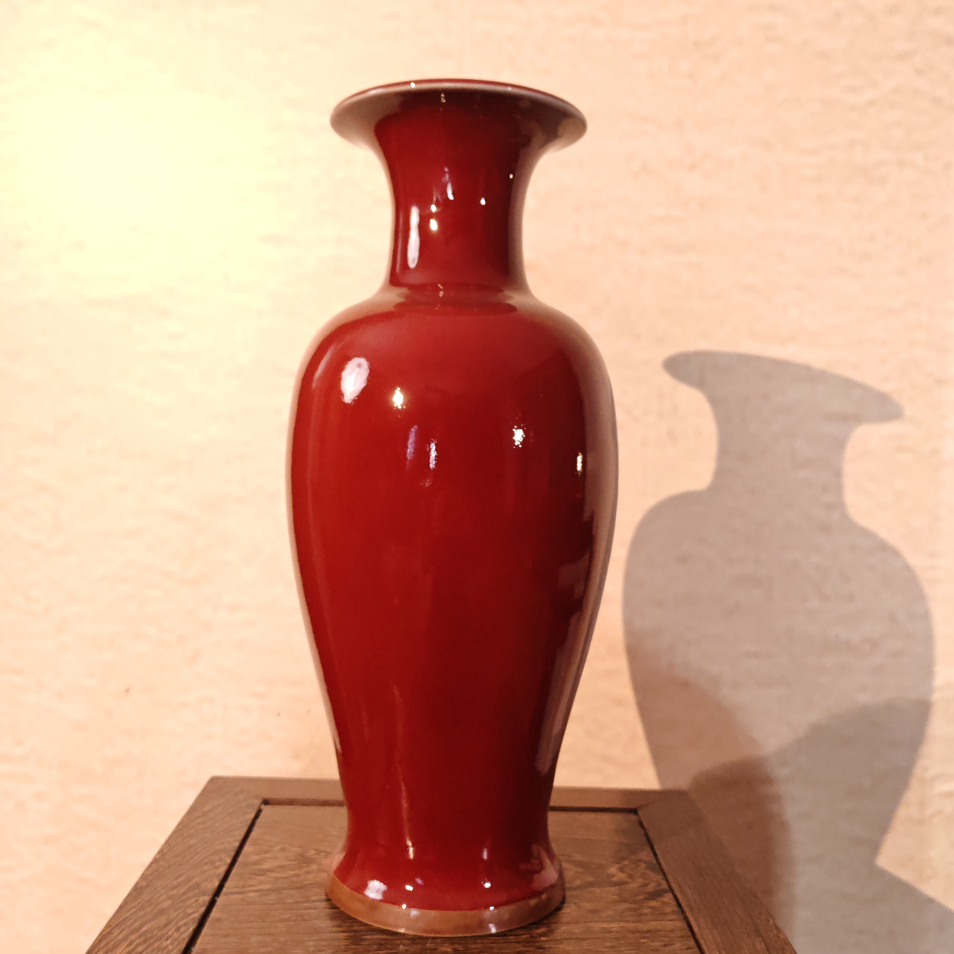 【孔家钧窑甄选】-红釉观音瓶