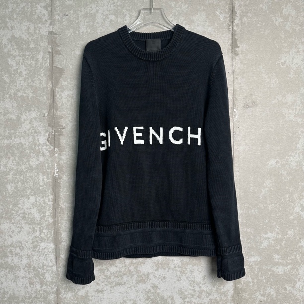 未使用 Givenchy/纪梵希 L*1/大logo针织水洗毛衣/18236