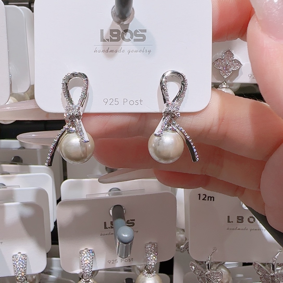 锆石铜合金925银耳环