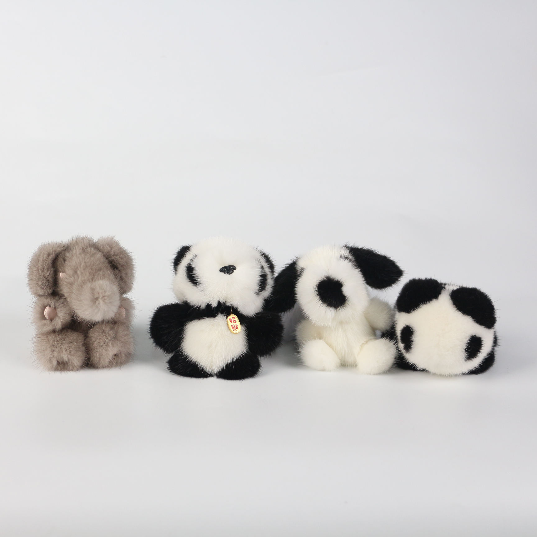 【水貂毛毛挂件】可爱真水貂毛钥匙扣挂件网红毛绒公仔玩偶包包