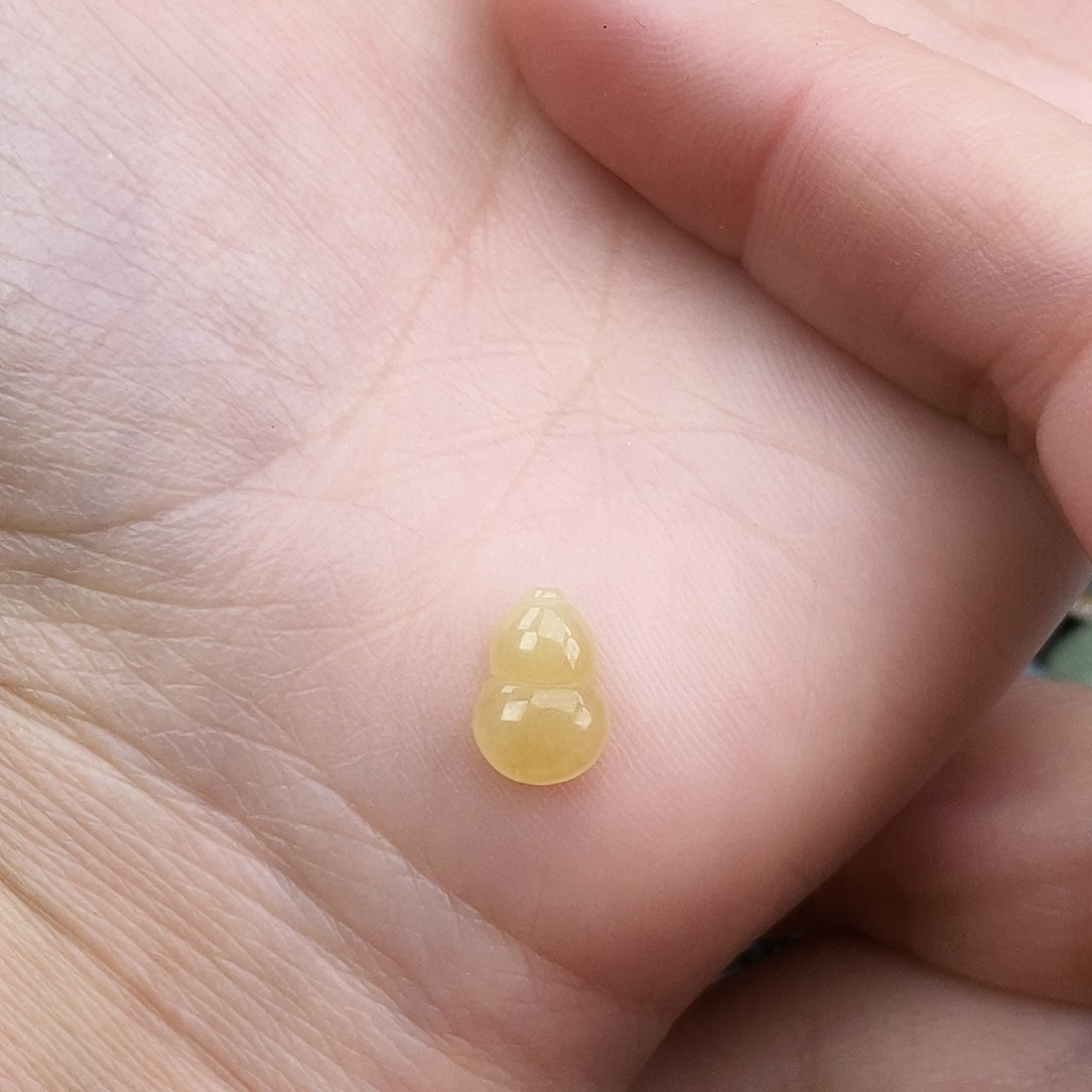 翡翠颈饰18K金镶嵌林*?葫芦