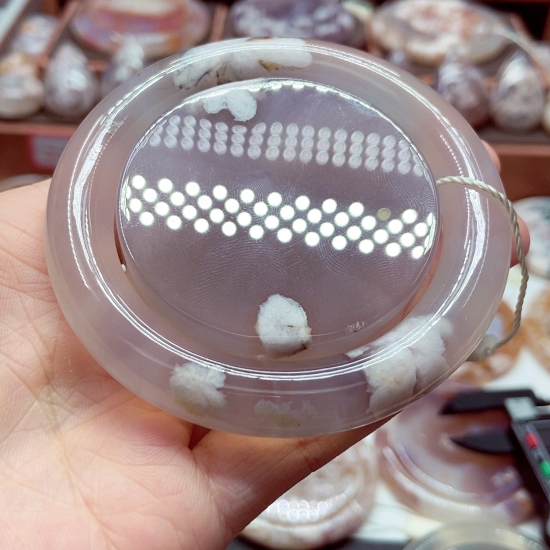 玛瑙/玉髓手镯未镶嵌加*毛