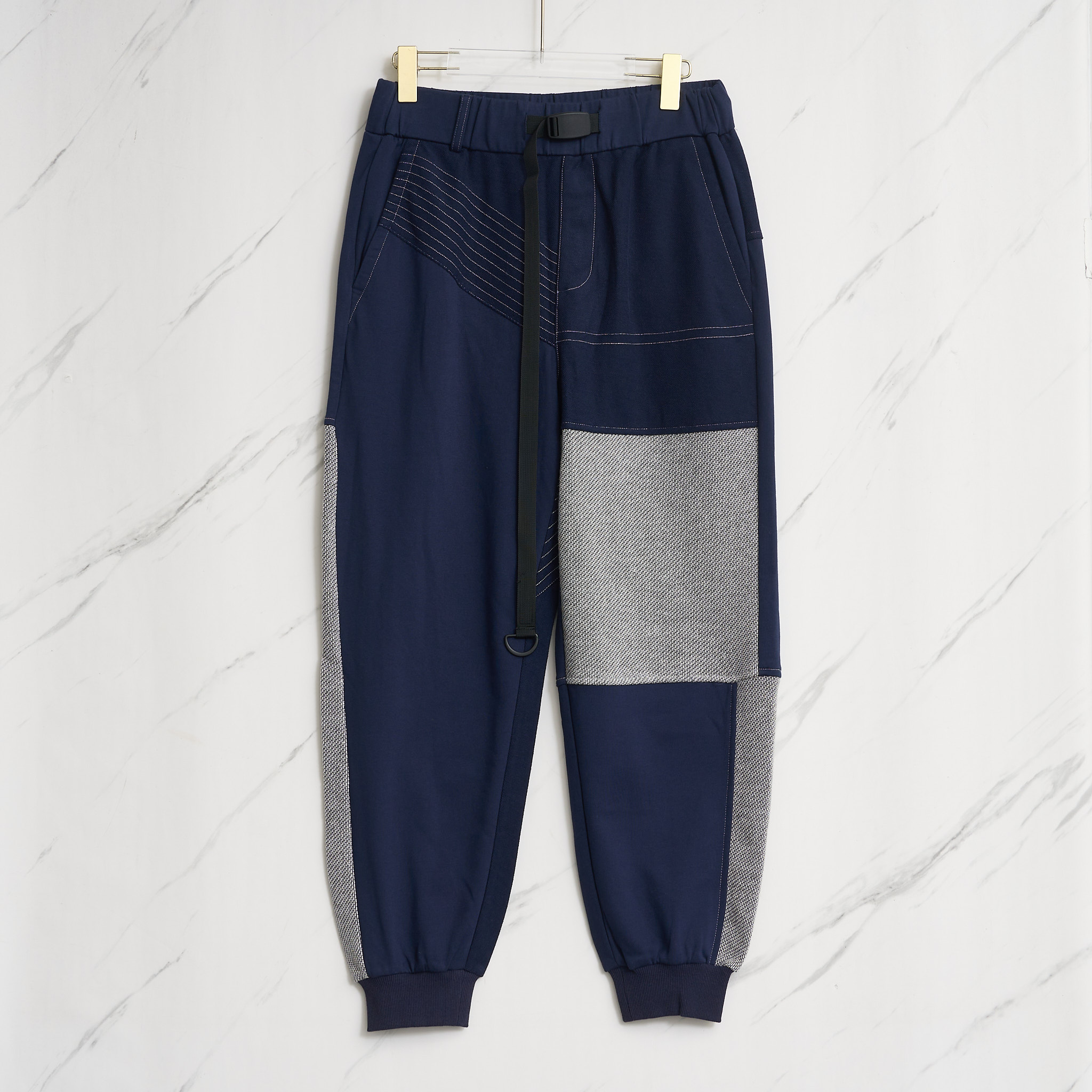 全新未使用  B.N.R less男士撞色拼接休闲裤NEBP00024