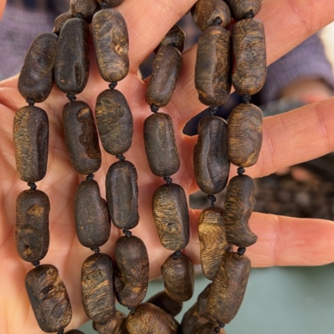 沉香手串白棋虫漏39克卡0.9多样性发1串