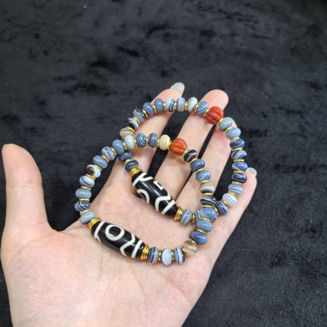 【曹美丽精选】H75968-玛瑙diy手串（息增怀）-多样性发其一-13*29mm