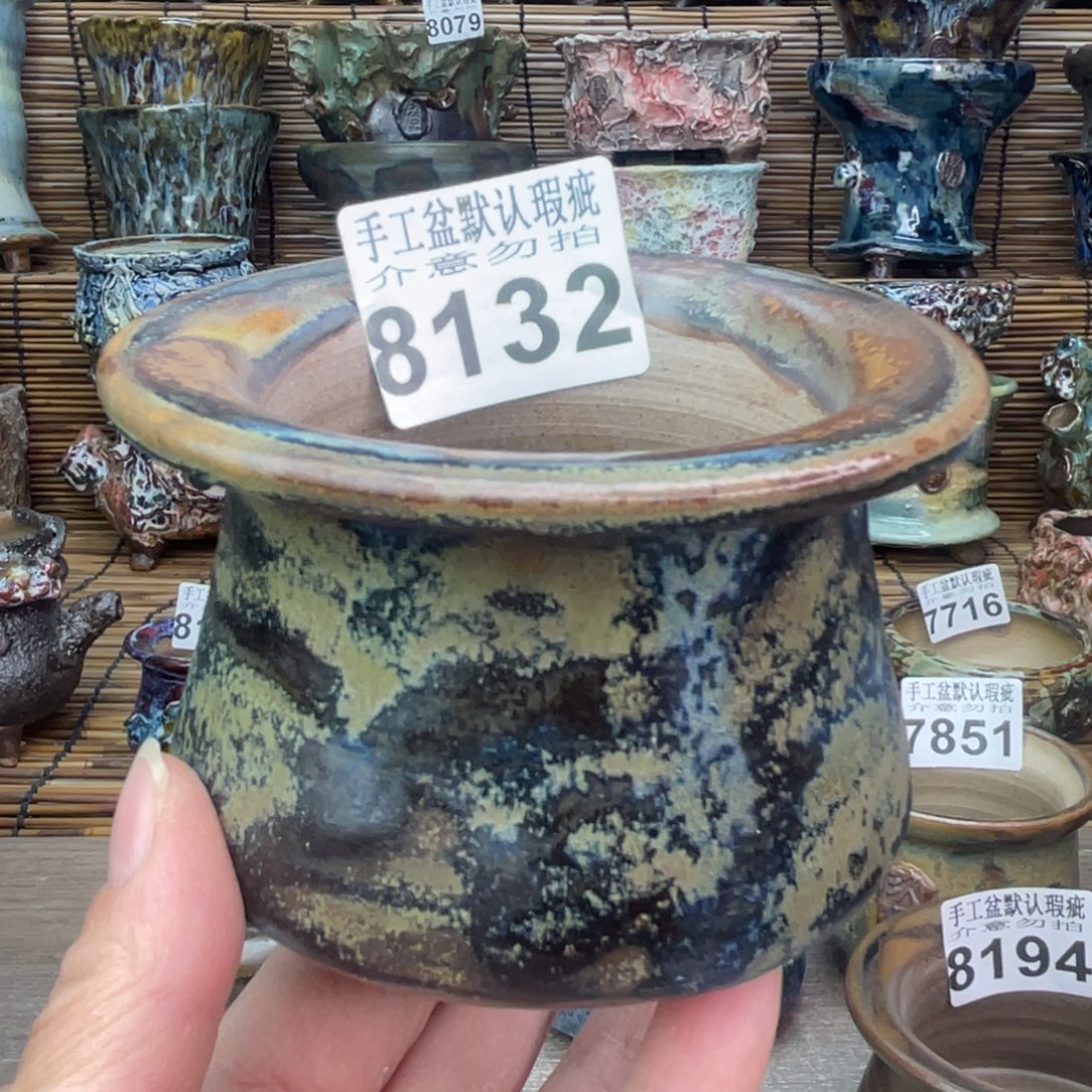 手工花盆默认瑕疵完美者勿拍