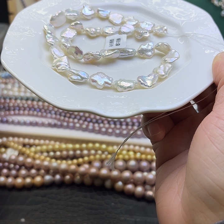 淡水珍珠银S925镶嵌项链的手链是戒指