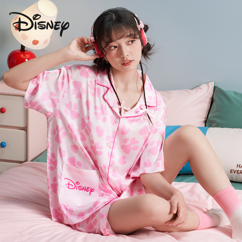 Disney/迪士尼印花动物城睡衣薄款可外出短袖休闲套装26夏季新款
