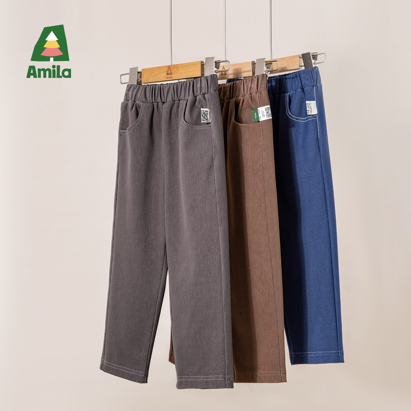 啊咪啦amila2025年女童打底裤秋季新款XQ5DD418