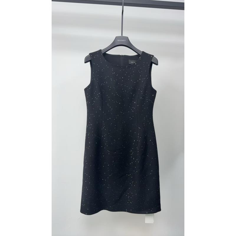 KeayKely（烟墨 ）新款两色圆领显白显瘦无袖背心连衣裙10-25度C35