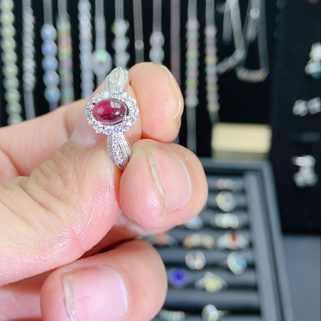 【闪购商品】紫晶珠宝半成品银S925镶嵌