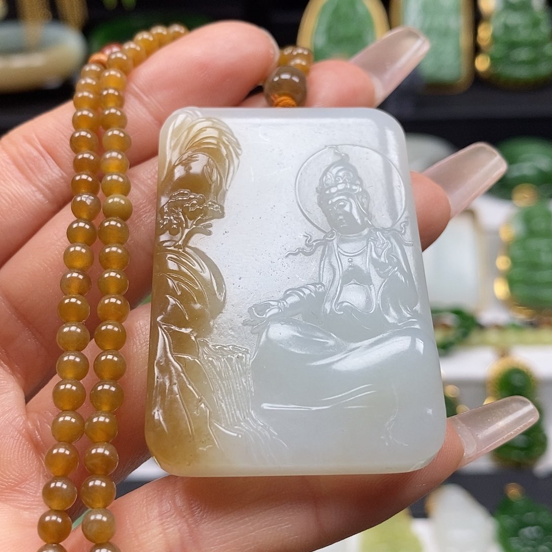 和田玉颈饰未镶嵌