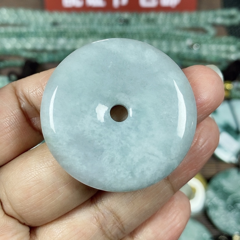 【闪购商品】翡翠颈饰未镶嵌玉吊坠翡翠玉平安扣