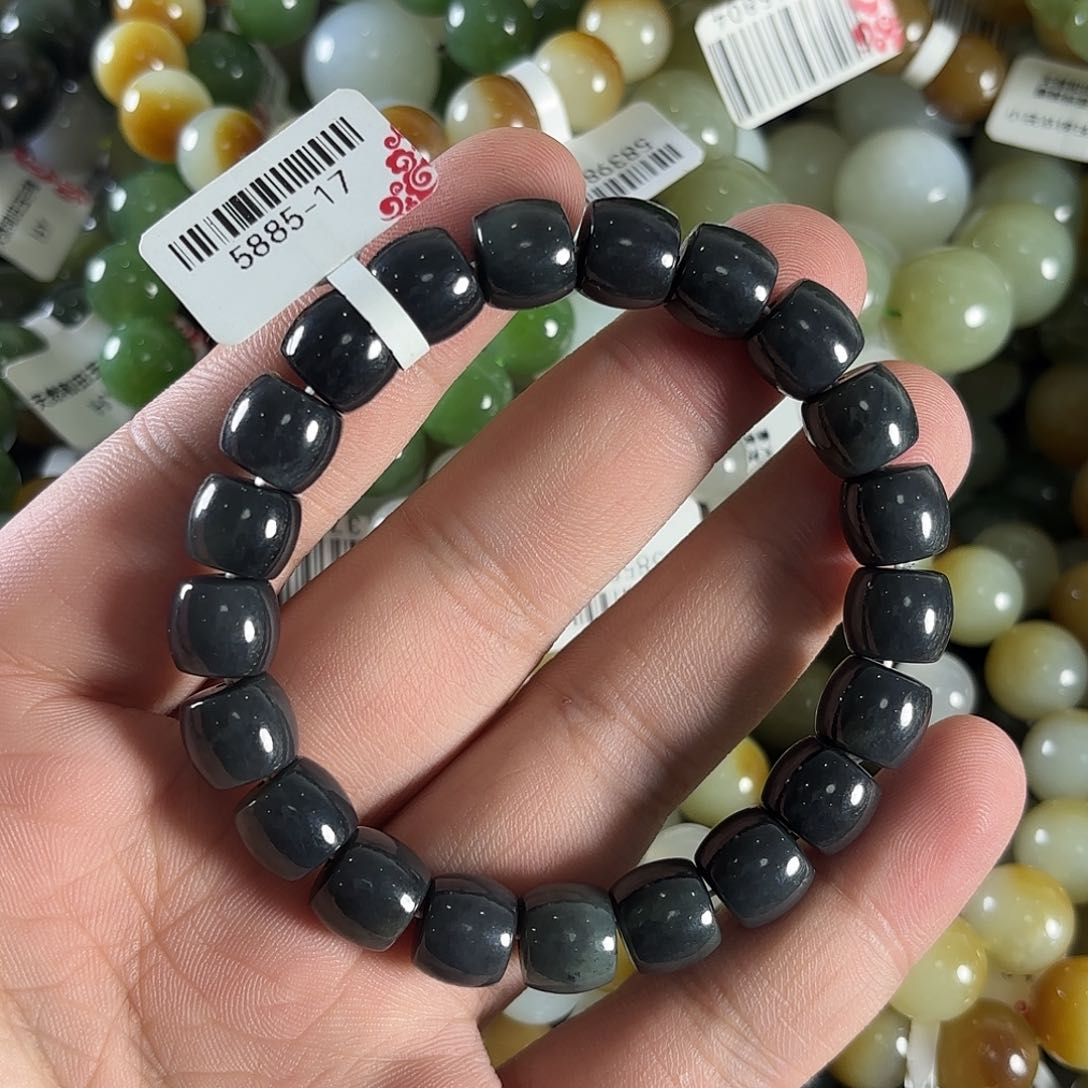 和田玉手链未镶嵌W50