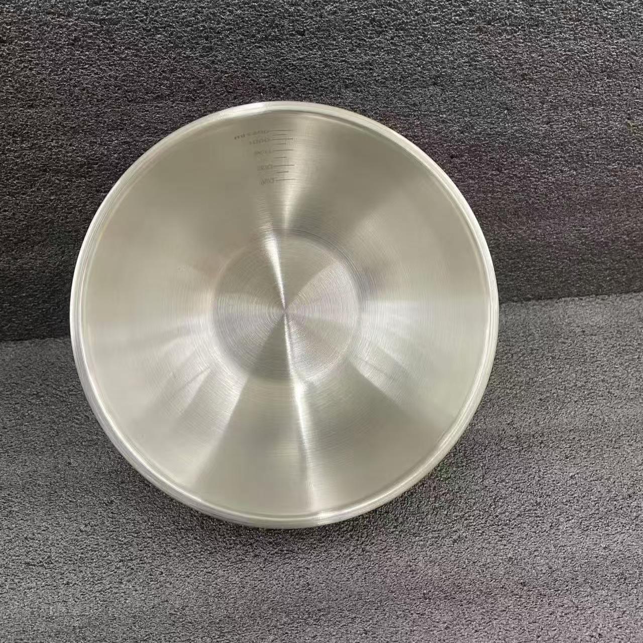 1200ML拉丝不锈钢沙拉碗沙拉盆套家用碗凉拌