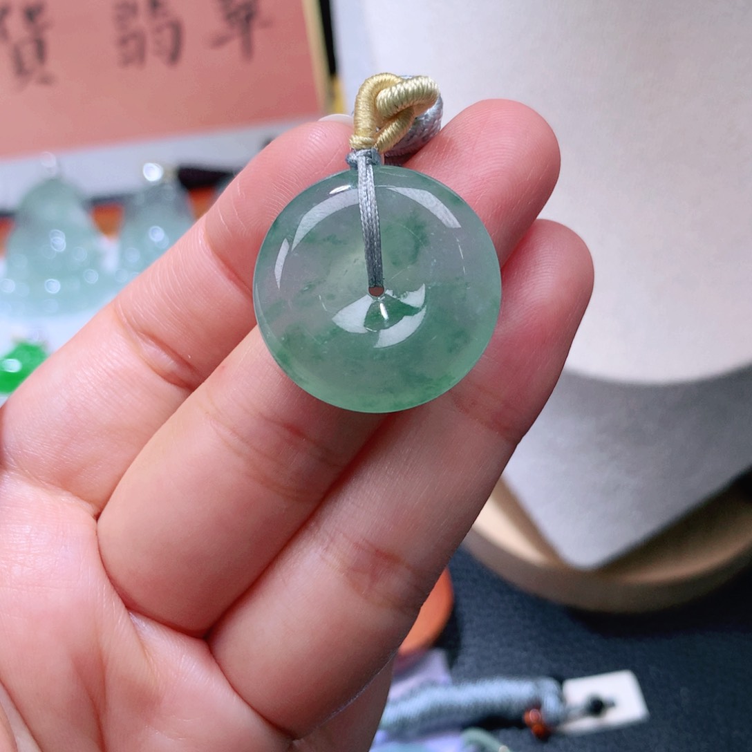 颈饰未镶嵌翡翠扣子25.3*6