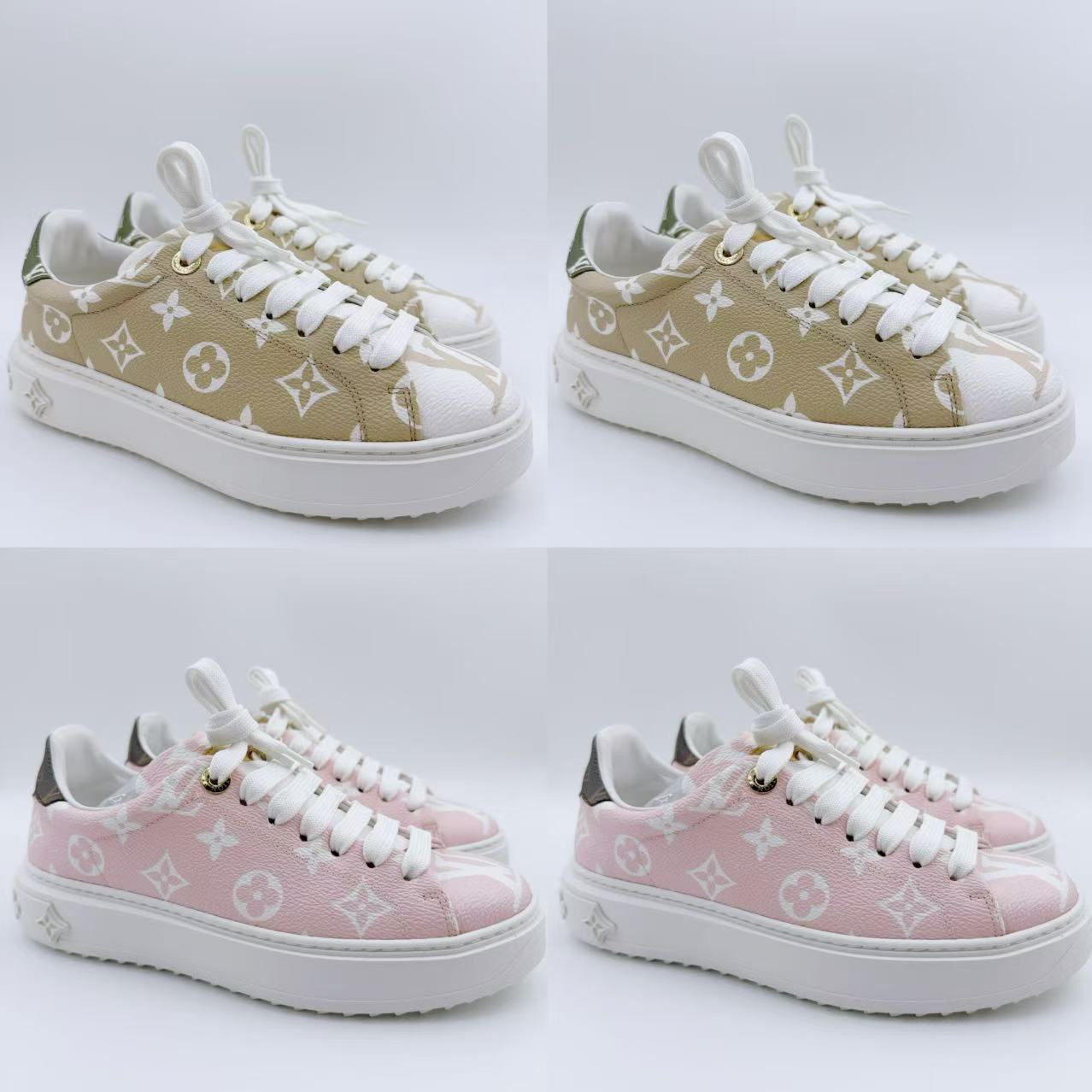 95新 LouisVuitton/路易威登 36-38.5码/全皮满印timeout板鞋/