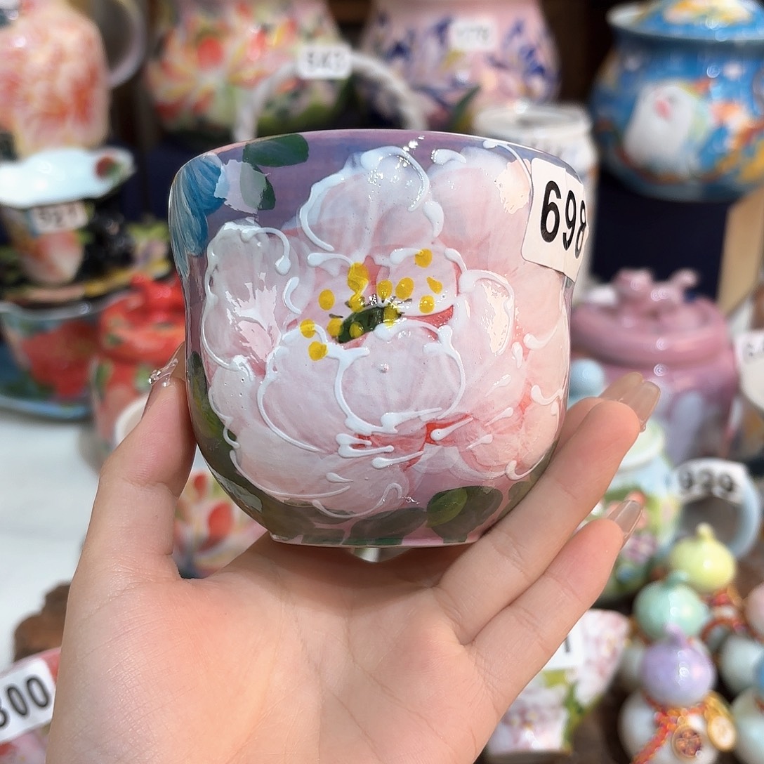 景德镇手绘高温釉下彩陶瓷茶具