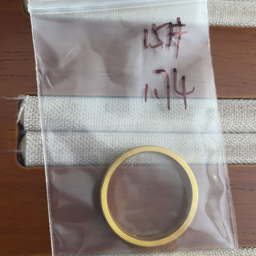 克重1.74 15号 丝绒戒指 足金999