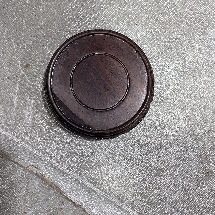 香榧木红木底座工艺品瑕疵处理7