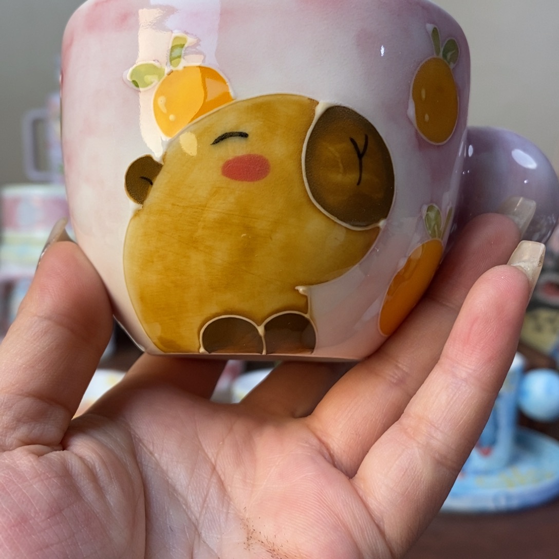 杯景德镇手绘水杯