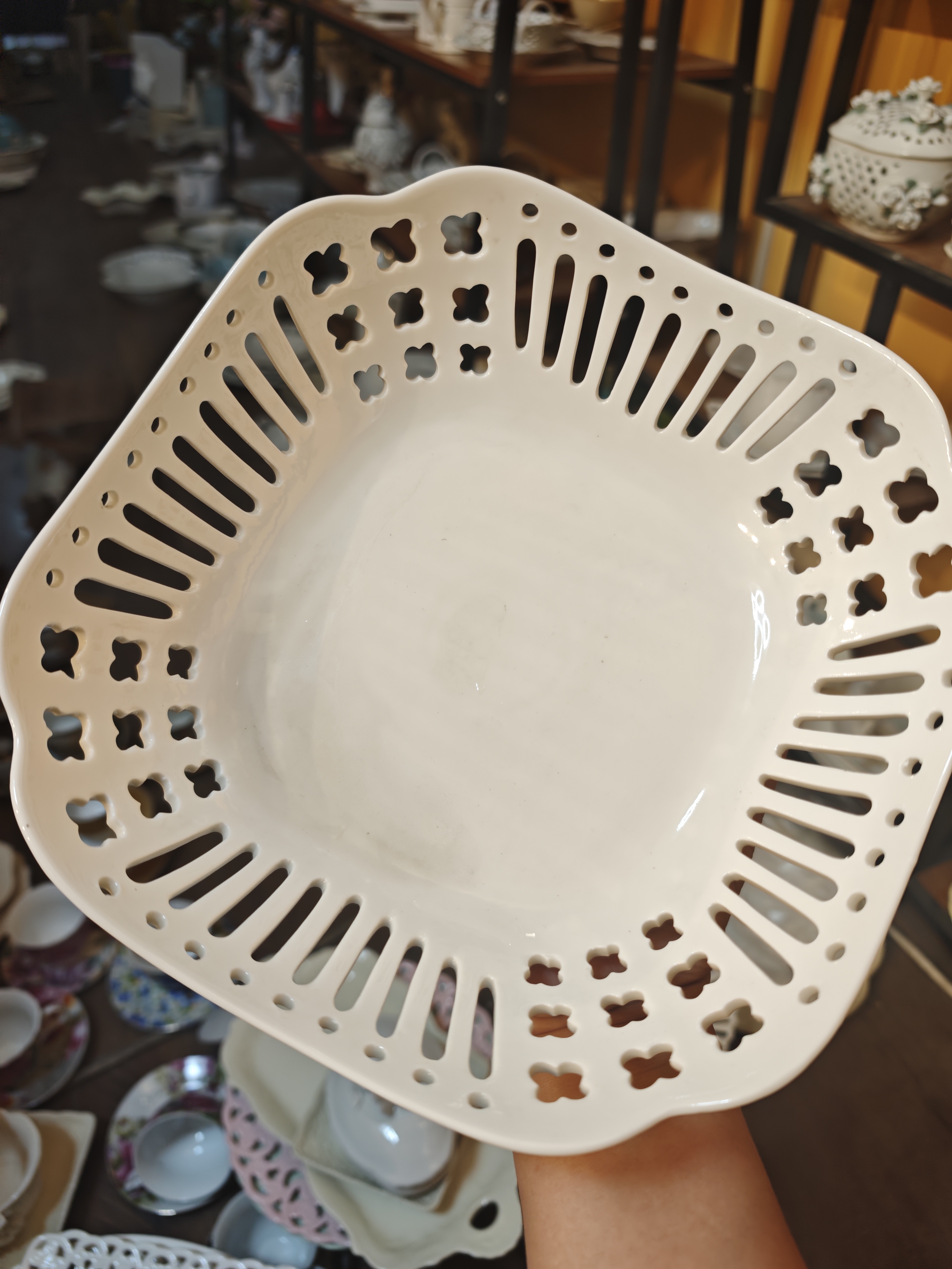 镂空果篮23厘米一个微瑕