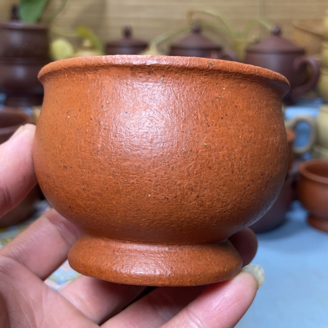 茶杯紫砂16目全砂手工泥180毫升