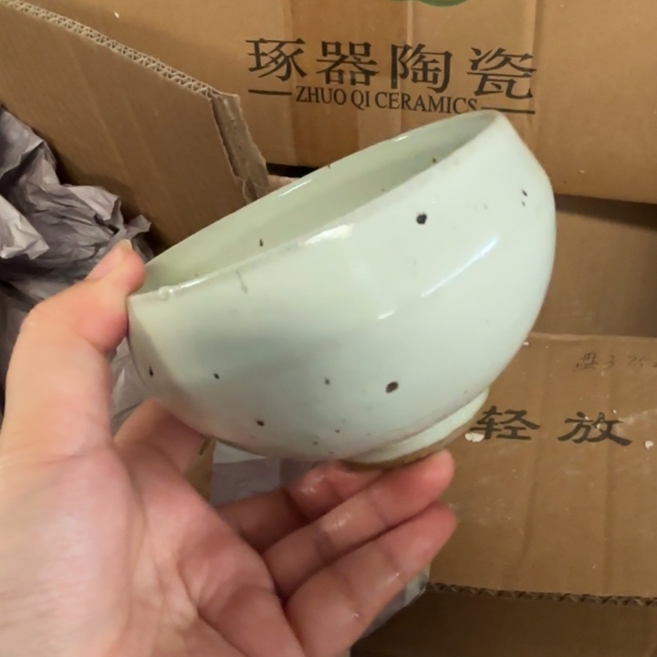 狸***狸瓷粗陶圆圆米饭碗1个装