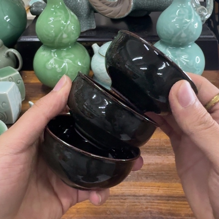 龙泉青瓷茶具微瑕48951