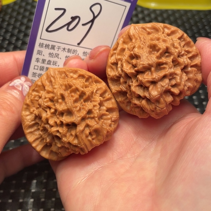 文玩核桃把件47官帽209