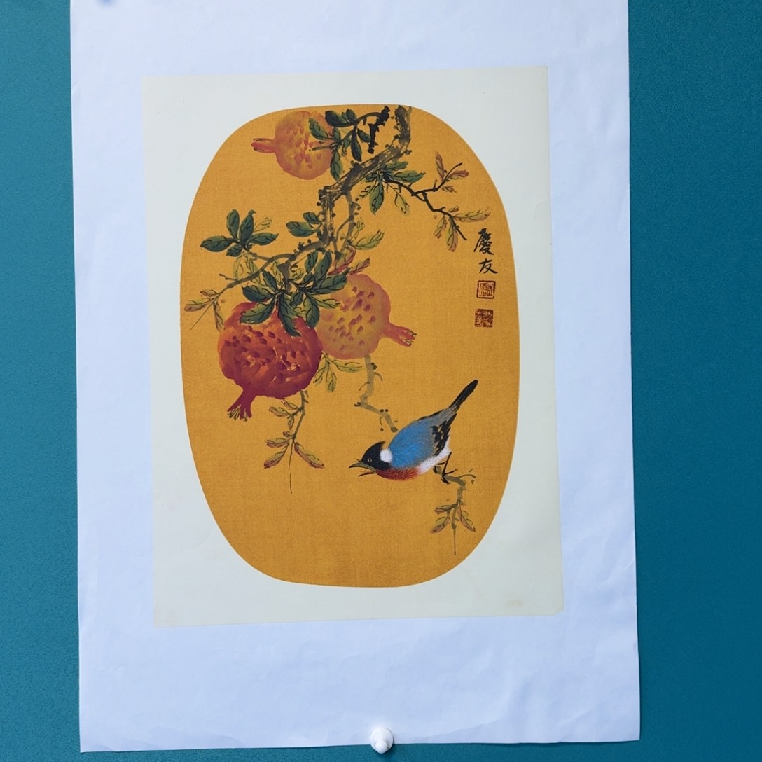 国画李庆友花鸟小品