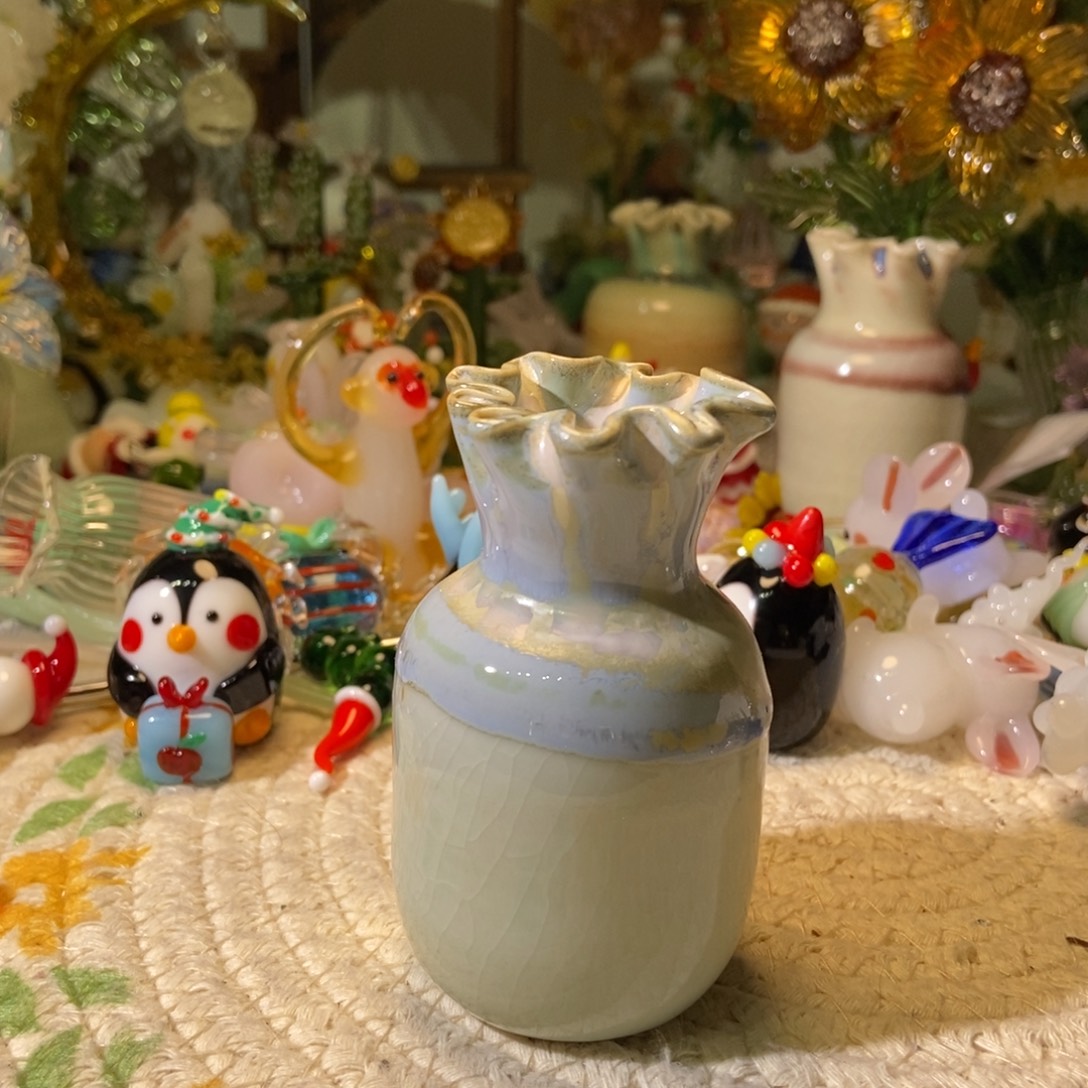 关***柿琉璃手工艺品瓶子