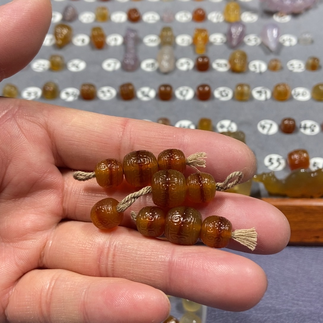 净***艺玛瑙/玉髓合金颈饰