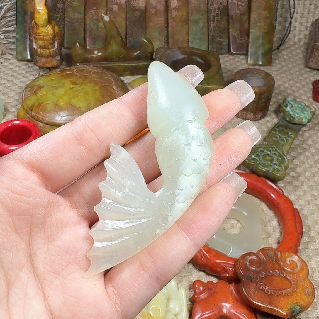 白玉菩提吊坠挂件