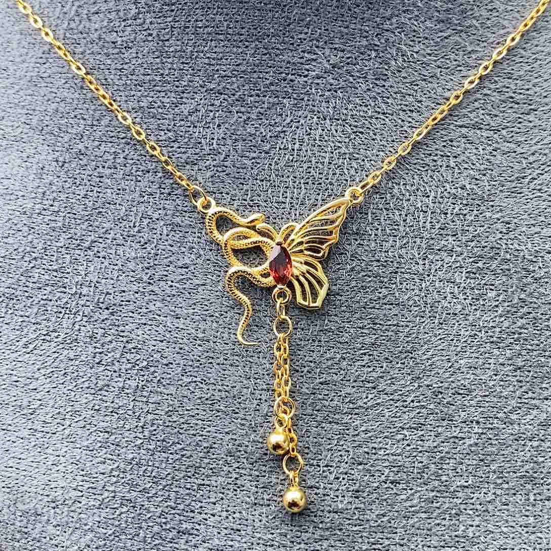 石榴石套链银S925镶嵌需要证书备注