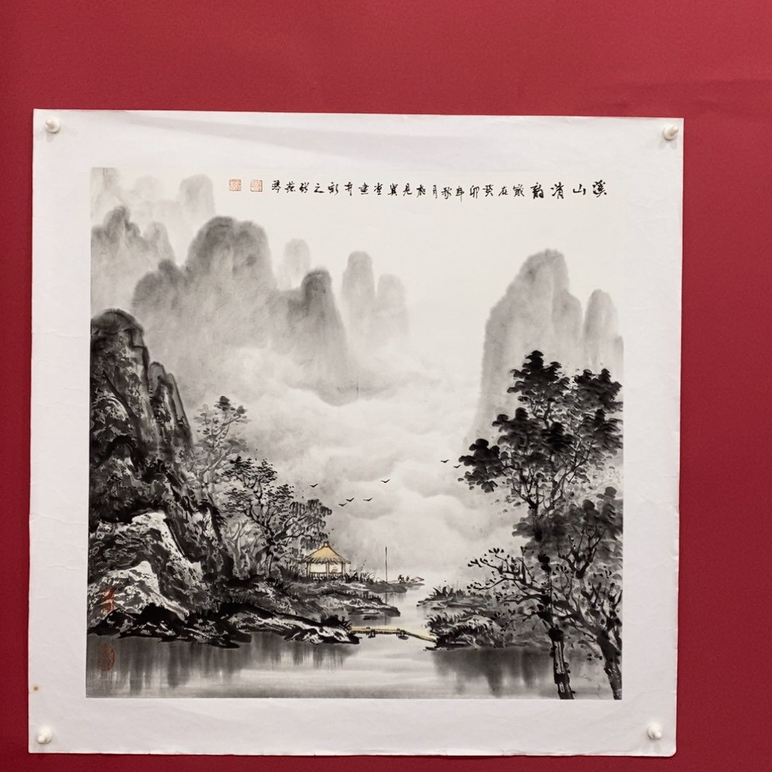 国画张燕琴四尺斗方真人真品