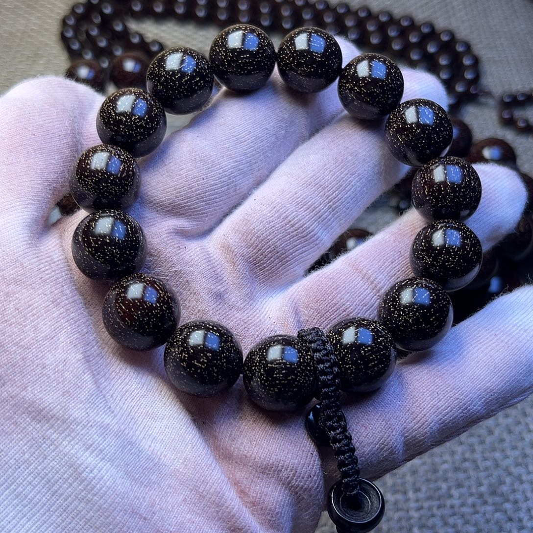 檀香紫檀（小叶紫檀）1.5 15颗爆星