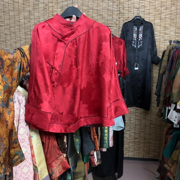 用***2香云纱短款大王缎2XL