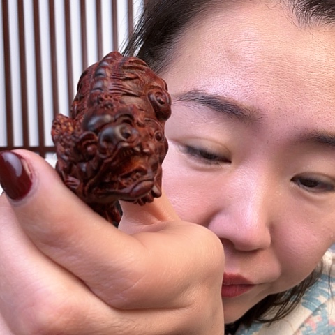 檀香紫檀（小叶紫檀）貔貅 直播间为准